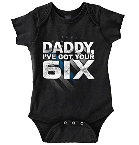 Brisco Brands Got Your Six Dad Baby Shirt Cute Funny Cool Newborn Gift Idea Romper Bodysuit