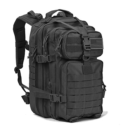 Military Tactical Assault Pack Backpack Army Molle Bug Out Bag Backpacks Small Rucksack for Outdoor Hiking Camping Trekking Hunting Small Black