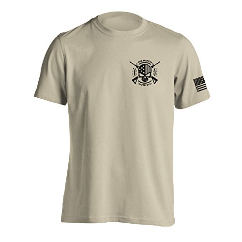 One Nation Under God Military T-Shirt Large Sand