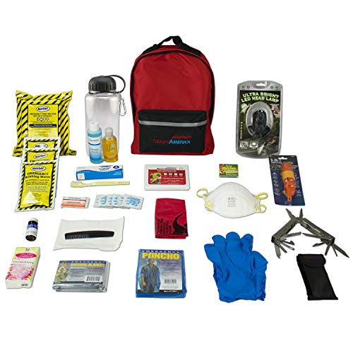 Ready America 70385 Deluxe Emergency Kit 4 Person Backpack