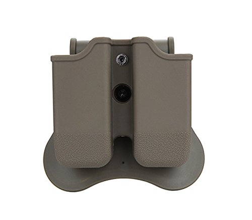 Tactical Scorpion Gear TSG-MPG3 Polymer Modular Double Magazine Pouch for Glock 17 19 22 23 26 27 31 32 33 - Dark Earth