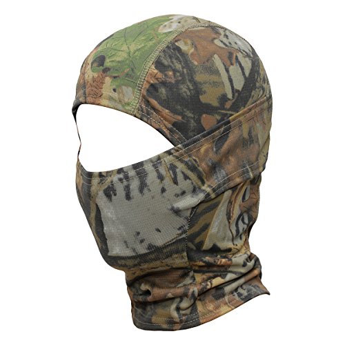 JIUSY Camouflage Balaclava Hood Ninja Outdoor Cycling Motorcycle Motorbike Hunting Military Tactical Airsoft Paintball Helmet liner Gear Wind Dust Sun UV Protection Breathable Full Face Mask SC-02