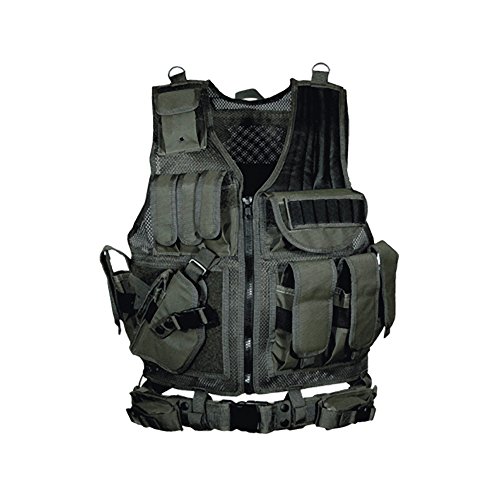 UTG 547 Law Enforcement Tactical Left  Handed Vest  Black
