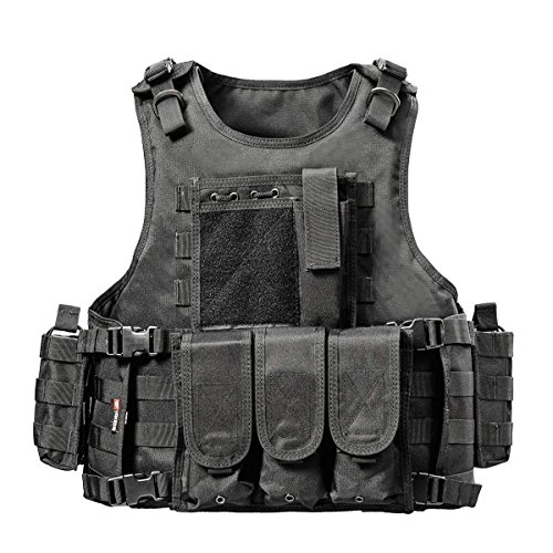 YAKEDA Outdoor CS Game Vest Adjustable Fit Adult 900D Nylon-E88005