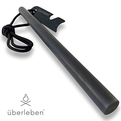 überleben Kräftig Fire Starter 1 2” Thick   5” or 8” Lengths   Bushcraft Drilled Ferro Rod with Multi-Tool Striker   20 000  Strikes   Survival Fire Steel   Shock-Cord Lanyard   Size 8  x 1 2  1 überleben Kräftig Fire Starter 1 2” Thick   5” or 8” Lengths   Bushcraft Drilled Ferro Rod with Multi-Tool Striker   20 000  Strikes   Survival Fire Steel   Shock-Cord Lanyard   Size 8  x 1 2